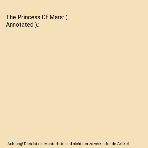 The princess mars - the,
