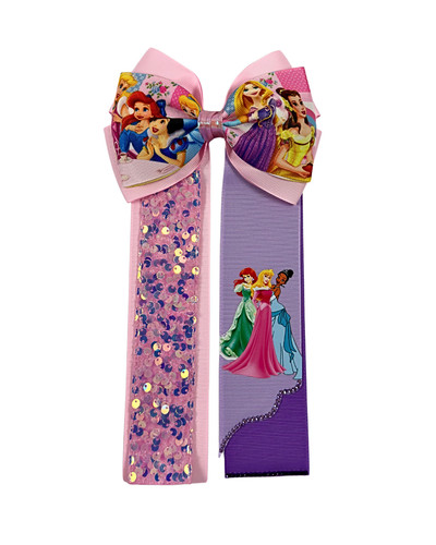 Princesses and sparkles bows - and,